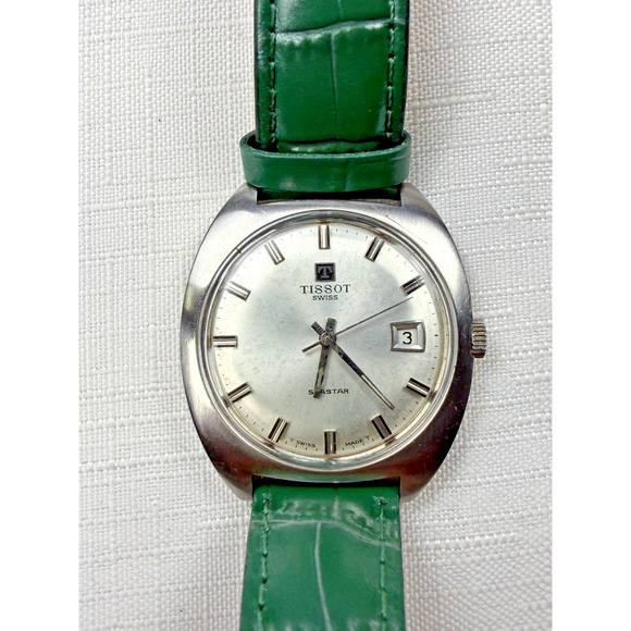 VINTAGE TISSOT SEASTAR DAY MENS STEEL WATCH main image 5